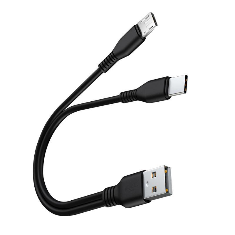1 шт. 2 в 1 USB Type C Micro USB C кабель для быстрой зарядки мобильного телефона для Huaiwei Samgsung Xiaomi Type C шнур для зарядки провод