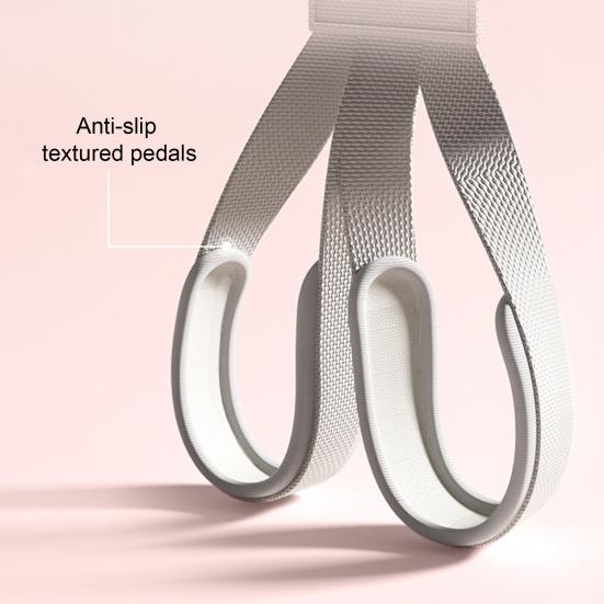 Фитнес-лента с нескользящей ручкой, компактный дизайн, портативная лента для растяжки, вспомогательное устройство для тренировок