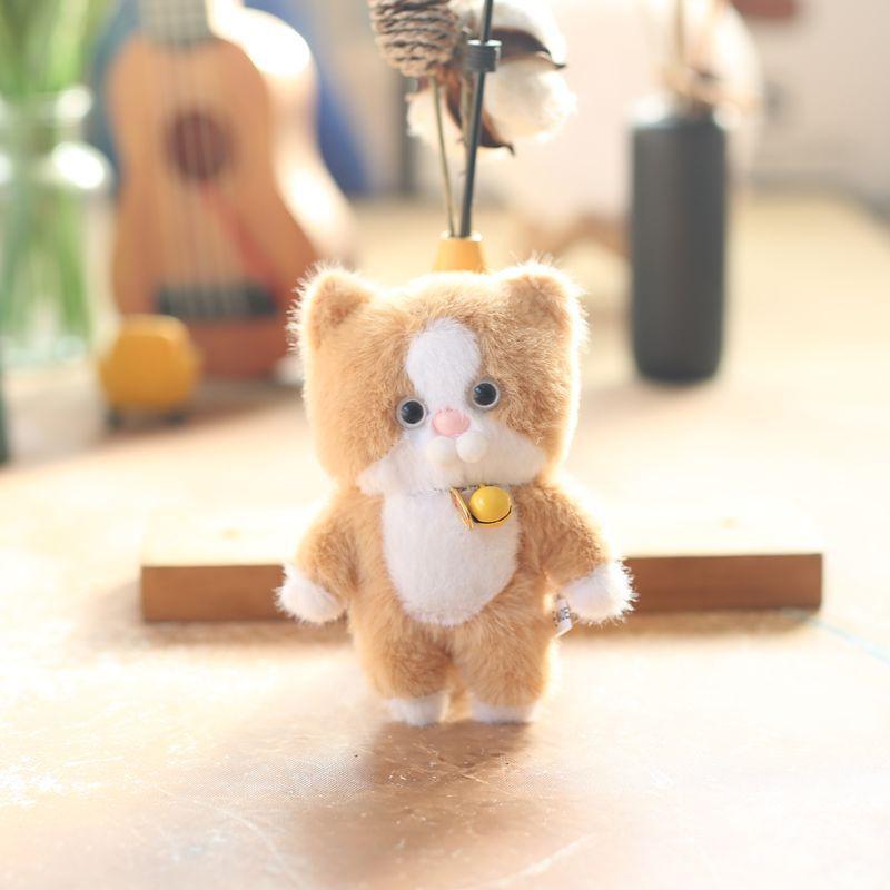 Cute Cute Kitten Pendant Plush Toy Doll Kitten Bag Hanging Keychain Doll Doll