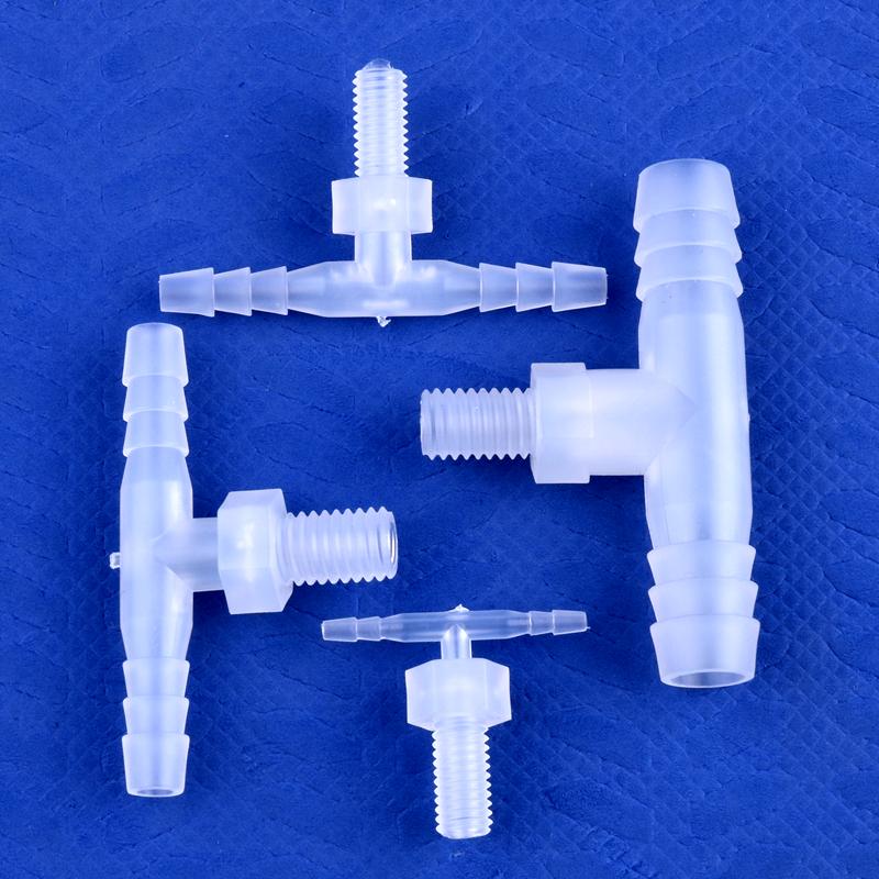 10Pcs/lot M6~M12 Male Thread Tee Connector 2~10mm 3-Ways Connectors Aquarium Tank Hose Pagoda Joints Air Pump Adapter Garden Water Pipe Joint