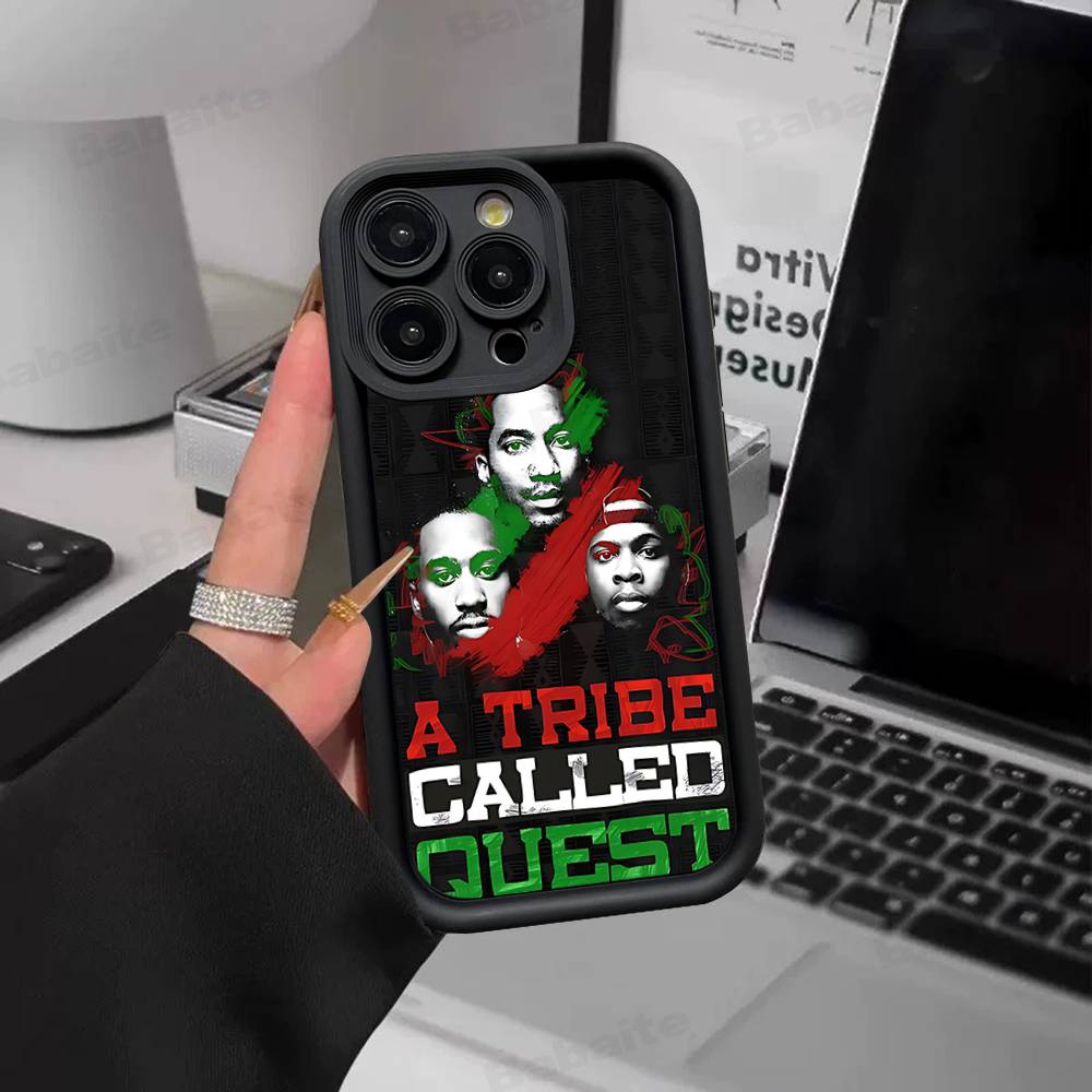 Pop Band A T_Tribe Called Quest For IPhone 17 Pro Max 16 15 14 13 12 11 Plus Black Soft Phone Cover
