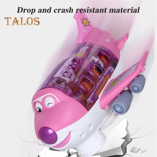 Электрический игрушечный самолет с музыкальным светом, вращение на 360 градусов, интеллектуальный обход препятствий, детский трюковой самолет, игрушка для малышей, мальчиков и девочек, подарок