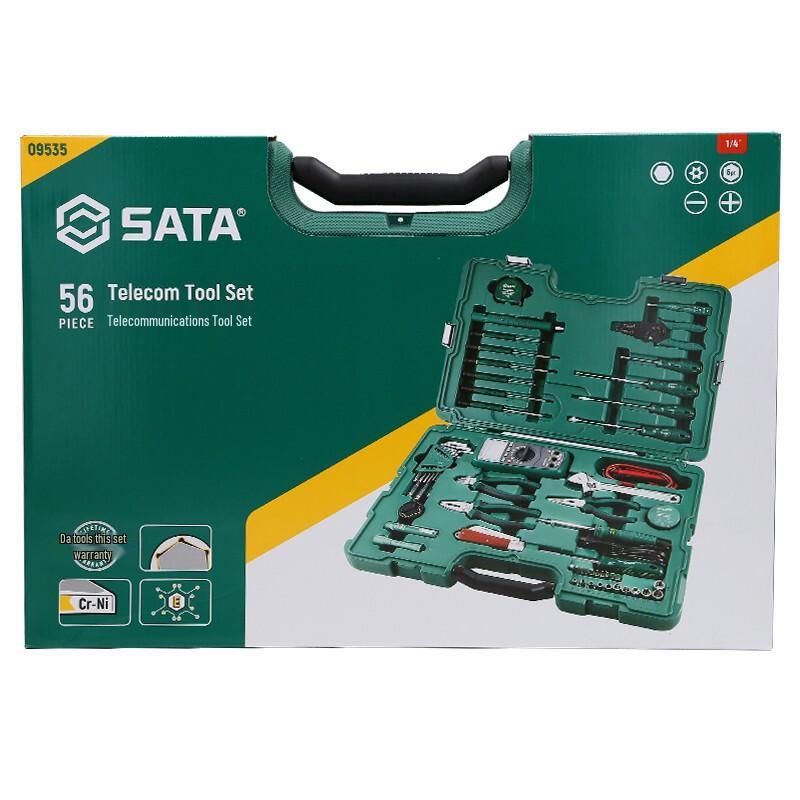 Набор инструментов SATA на 56 предметов для телекоммуникаций и электриков