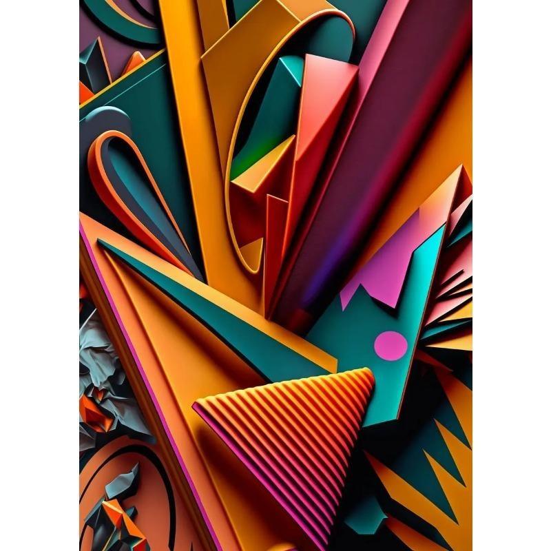 Nordic Abstract Geometric Canvas Prints Modern Aesthetic Wall Art for Living Room Gallery Decor