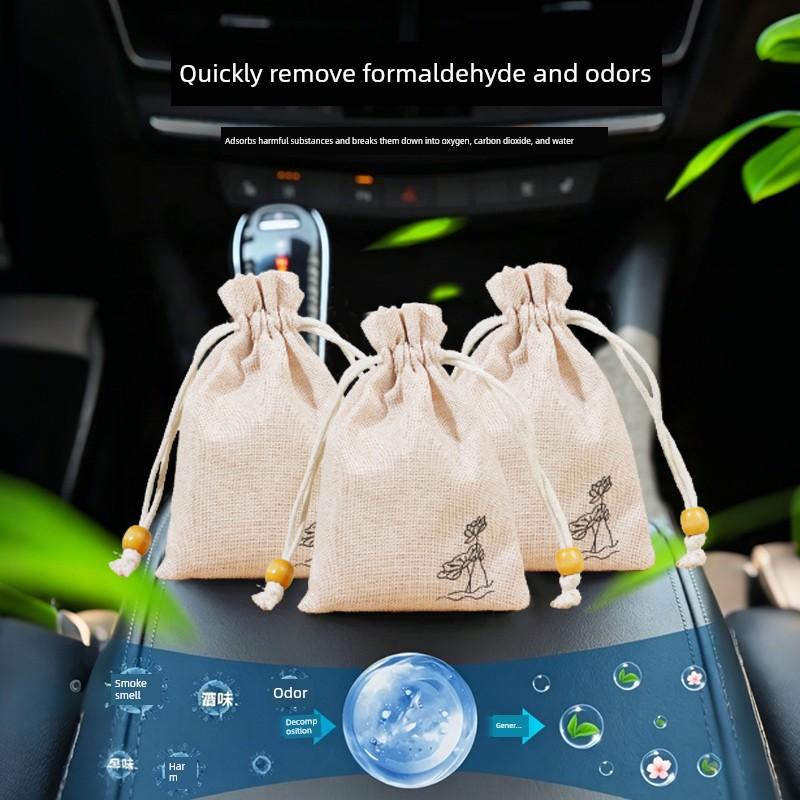 Summer Car Mosquito Repellent and Insect Repellent Mugwort Sachet, Car Interior Formaldehyde Absorption Pack, Mint Scent Sachet 2026 Aroma Hanging