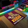 Queensland Maroons Design Crystal Velvet Carpet Cozy Non?Slip Printed Rug For Bedroom Living Room Entrance