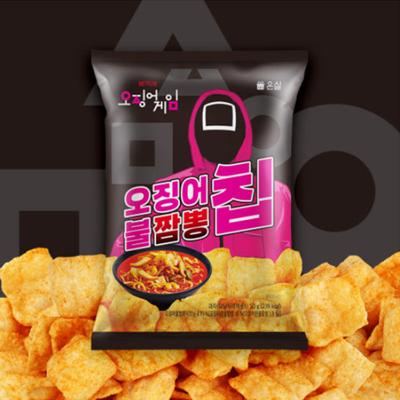 [Дичь из кальмаров] Острые чипсы из кальмаров Jjamppong 50 г (2 варианта)