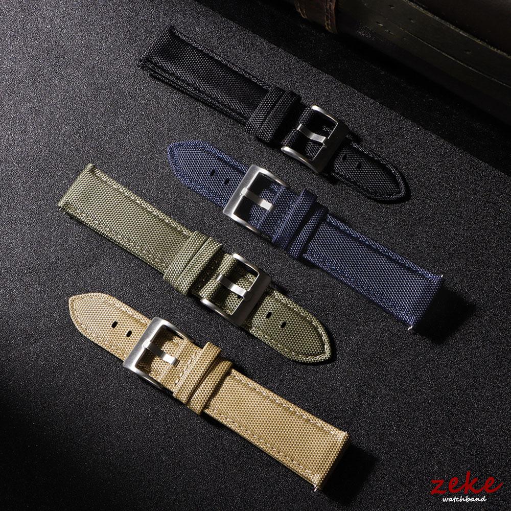 20mm 22mm Sailcloth Watch Strap Men Women Waterproof Nylon Watchband Quick Release Sport Wristband for Omega for Blancpain Belt