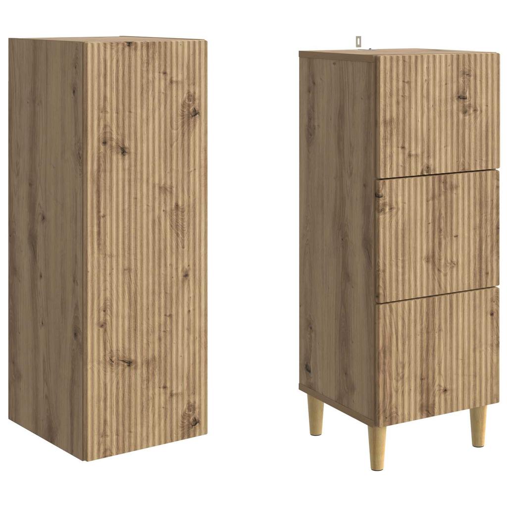 Cabinet Set 2 pcs 33 x 34.5 x 90 cm Particleboard