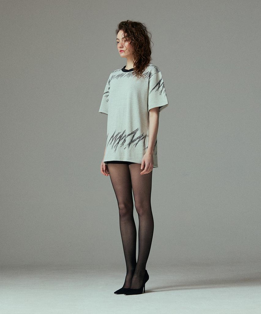 Meuameu Logo Knit T-Shirt