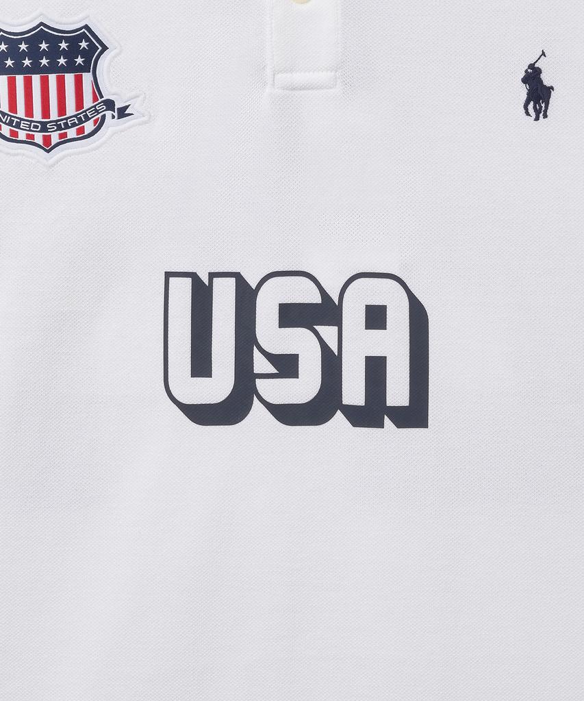 POLO RALPH LAUREN Классический крой Футболка Usa Polo - Белый