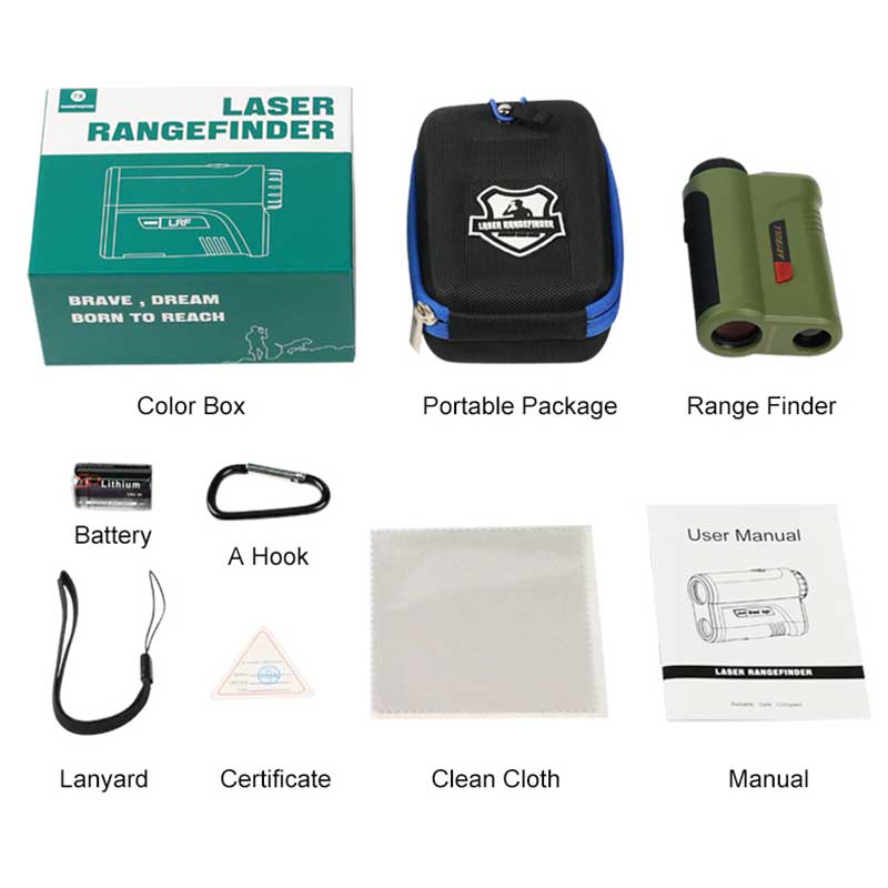 ARTBULL 2000Yard лазерный дальномер для охоты 1200Yard с OLED красным дисплеем 7x усиление дальномер для использования вне помещений