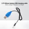 USB Charger Cable 3.7V 2.5mm Connectors USB to DC2.5mm Cable USB to DC2.5mm Cable for Lithium Batteries in RCToy