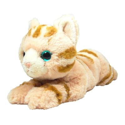 Плюшевая игрушка-кошка на колени, коричневая, маленькая, P-1962