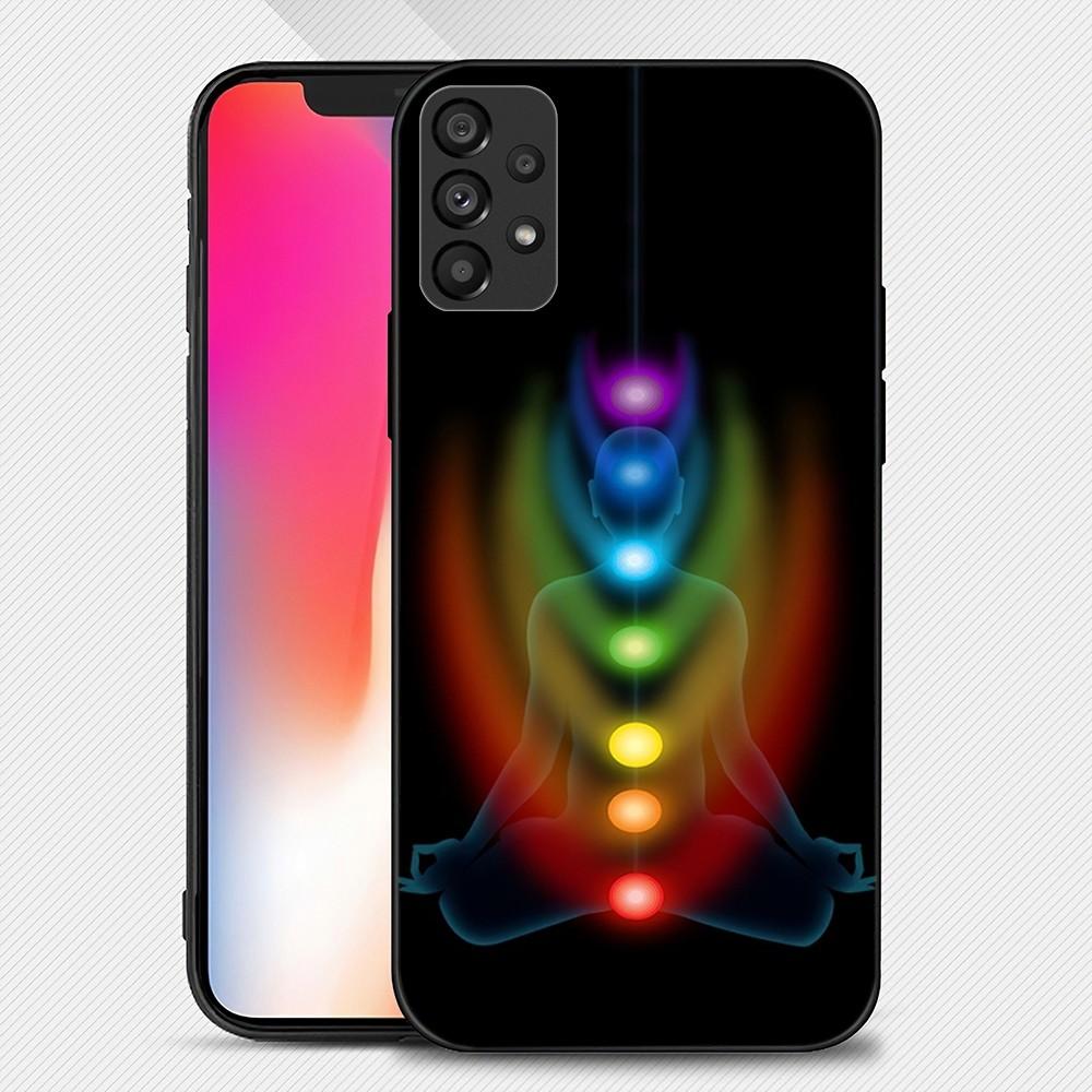 The Mandala Chakra Insist Yoga Phone Case For Samsung Galaxy S22 S23 Ultra S21 S20 FE Plus Note 20 Soft Cover