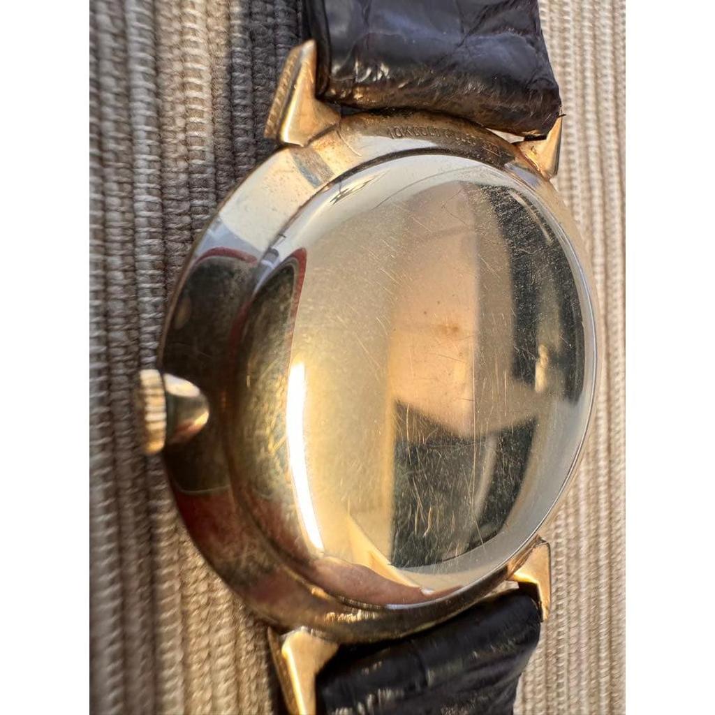 Used LONGINES manual winding watch small seconds gold color