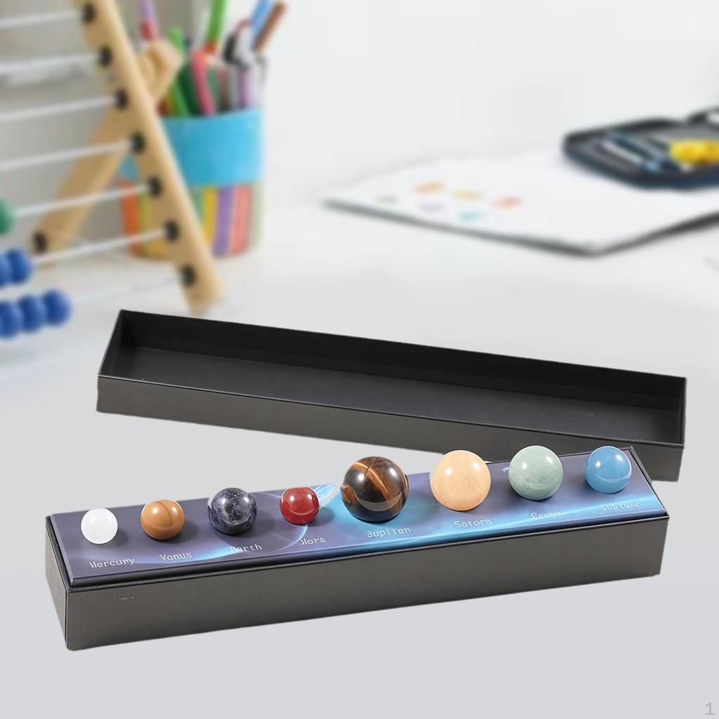 Solar System Eight Planets Decorations Spheres Ball Set for Office Home Desk