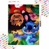 Disney Diamond Painting 5D DIY Stitch and Lilo Diamond Painting Art Diamond Painting Kit Adult/Beginner Gift Idea Home Decor