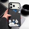 Белый цветочный узор Гардения Чехол Для iPhone 17 Pro Max Funda iPhone 16 Pro Max 15 14 13 12 11 Air 16E Силиконовый Чехол с Текстурой Кожи