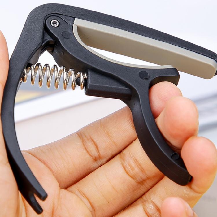 Перемещаемый каподастр для гитары, скользящий каподастр, регулируемый каподастр, каподастр из нейлонового пластика с металлической пружиной