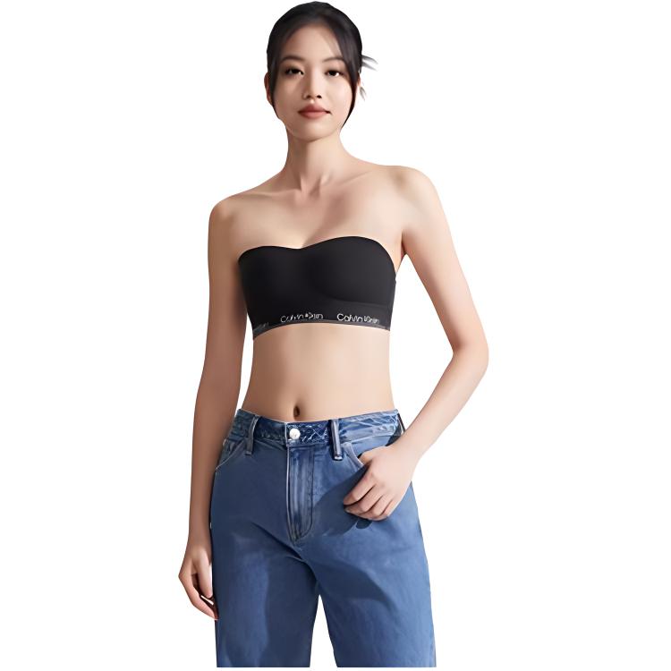 Calvin Klein Logo Detachable Shoulder Strap Bra Women Underwear Space-Black QF7320-UB1