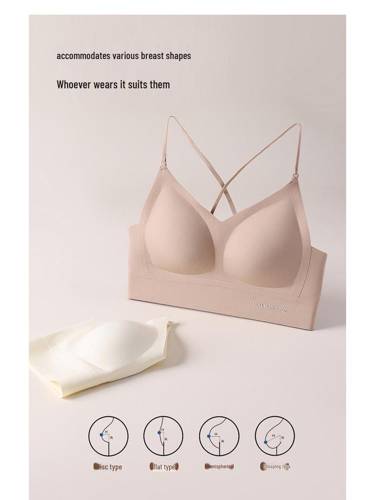 Бесшовный бюстгальтер на тонких бретельках с halter-neck для маленькой груди – Сексуальный, Легкий, Без косточек, Красивый дизайн спины