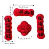 4PCS Soft Fluffy Goat Year Plush Stickers Home Decorations Mini Couplets  Spring Festival