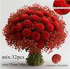 European Style Artificial Flower Bouquet: Calla Lily, Tulip, Baby's Breath & Daisy Combination for Home Decoration