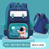 Lightweight Kids School Backpack Grades 1-2 Astronaut Theme Cartoon Design Oxford Fabric With Ergonomic Curved Straps