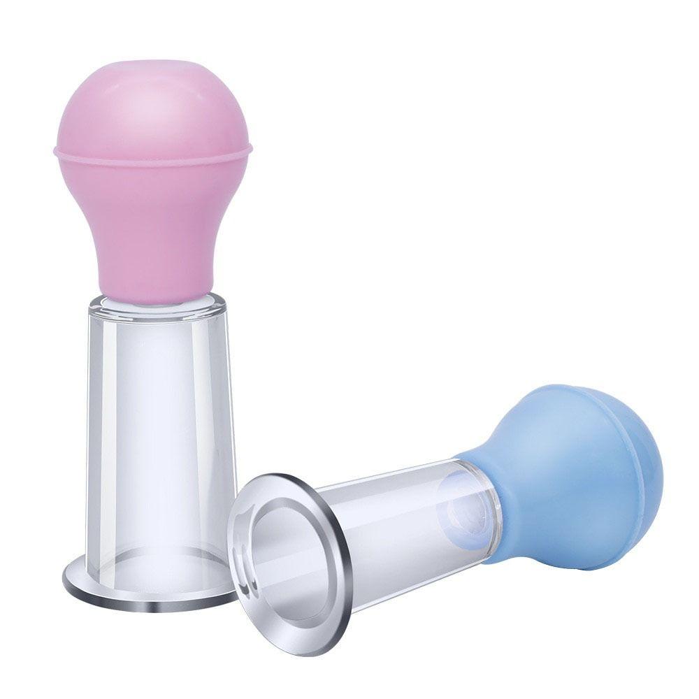 Pink/Blue Facial Massage Cup PVC Skin Scraping Cup 3 Sizes Vacuum Cup Home Beauty
