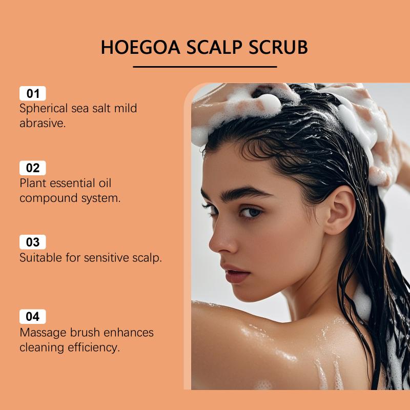 Pumpkin Seed Scalp Scrub Hair Refreshing Exfoliator Deeply Moisturizes Cleanses Shiny Fluffy Hair at Home