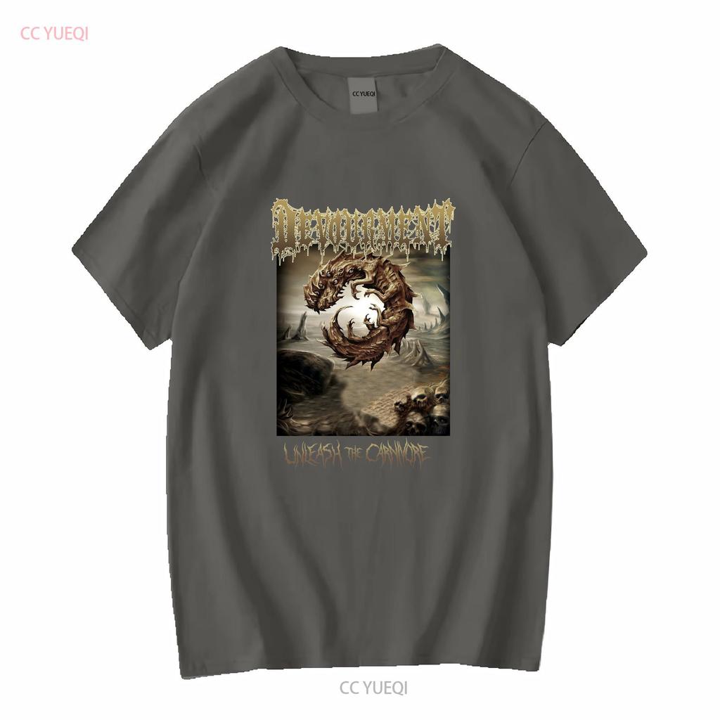 Devourment Unleash The Carnivore Футболка Черная Мужская S до 3XL PM904 винтажная Стиранная мужская Дышащая Универсальная Мягкая Унисекс Повседневная