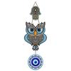 Owl Shape Wooden Wall Hanging Luck Prosperity For Home Decor | Hamsa Hand Decoration Livingroom | Modern Artwork | Designer Mdf Item | Door Decorative