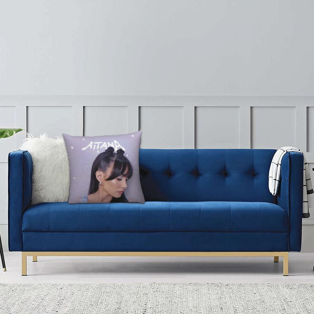 Singer Aitanaed Pillowcase Printed Polyester Cushion Cover Decorative Pillow Case Cover Home Zipper 45*45Cm