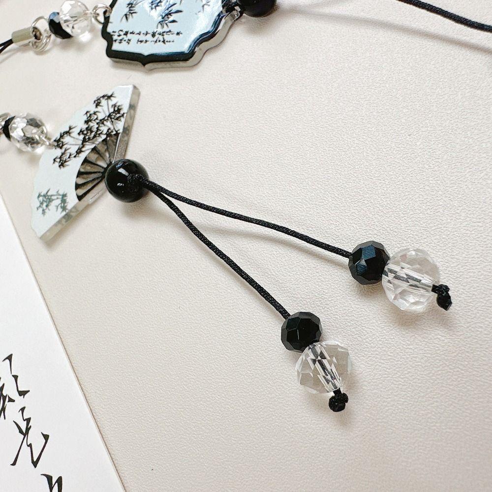 Телефонный брелок ретро цепочка для телефона из бисера своими руками каллиграфия ремешок для мобильного телефона украшение