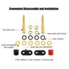EIGHTNOO Gold Speaker Red Banana Plug Compatible Terminals, & Black, 2-Gang, 4-Piece Set,