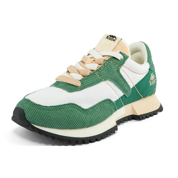 Kappa Fabric Coverage Low top Running Shoes Unisex White Green Yellow (Unisex) Running Shoes K0CW5MM34 012B