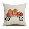 Thanksgiving Linen Pillowcase Autumn Pumpkin Print Pillow Cushion Cover