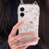Cat Ear Mobile Phone Case for Apple Mobile Phone Case Light Luxury High-end Rippling Borderless Cartoon for Apple Mobile Phone Case Transparent