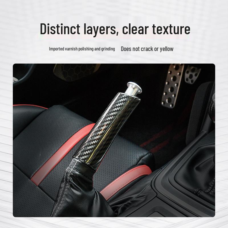 Tantan Накладка на ручник из углеродного волокна для Subaru BRZ/Toyota GR86 - Настоящий сухой карбон, улучшение интерьера