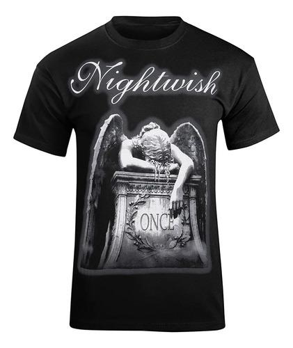 Унисекс футболка Хлопок Оверсайз Большой Размер Новая Camiseta De Manga Corta Nightwish Once Группа Для Мужчин И Женщин