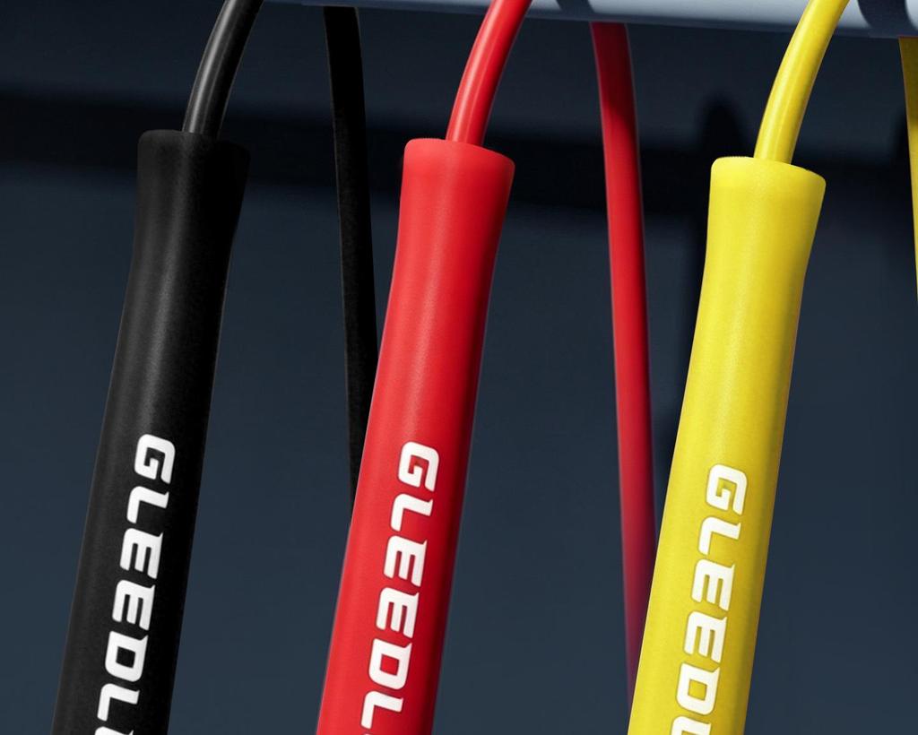 Скакалка Gleedle Gedele 6 мм ПВХ Средняя ручка Холодостойкая/Износостойкая для похудения