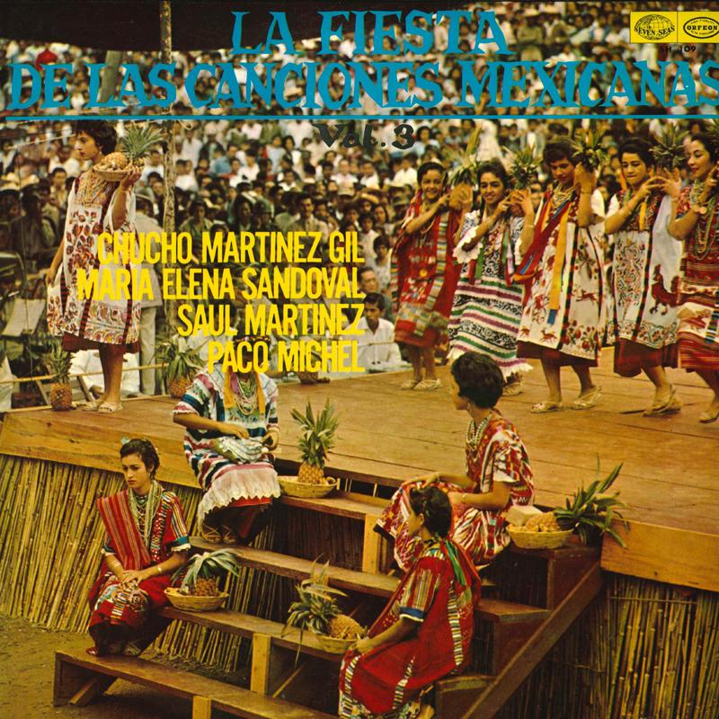 LP Record CHUCHO MARTINEZ GIL, MARIA ELENA SA - La Fiesta De Las Canciones Mexicana SH109 SEVEN SEAS 1964 Japan Latin Used
