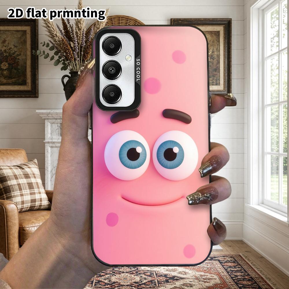 Phone Case: 2D Flat Samsung Galaxy A34 A35 M05 M06 S20 S22 S21 FE Plus 5G Protective Case, Couples Style, Smiling Mouth, Christmas and Halloween Gift