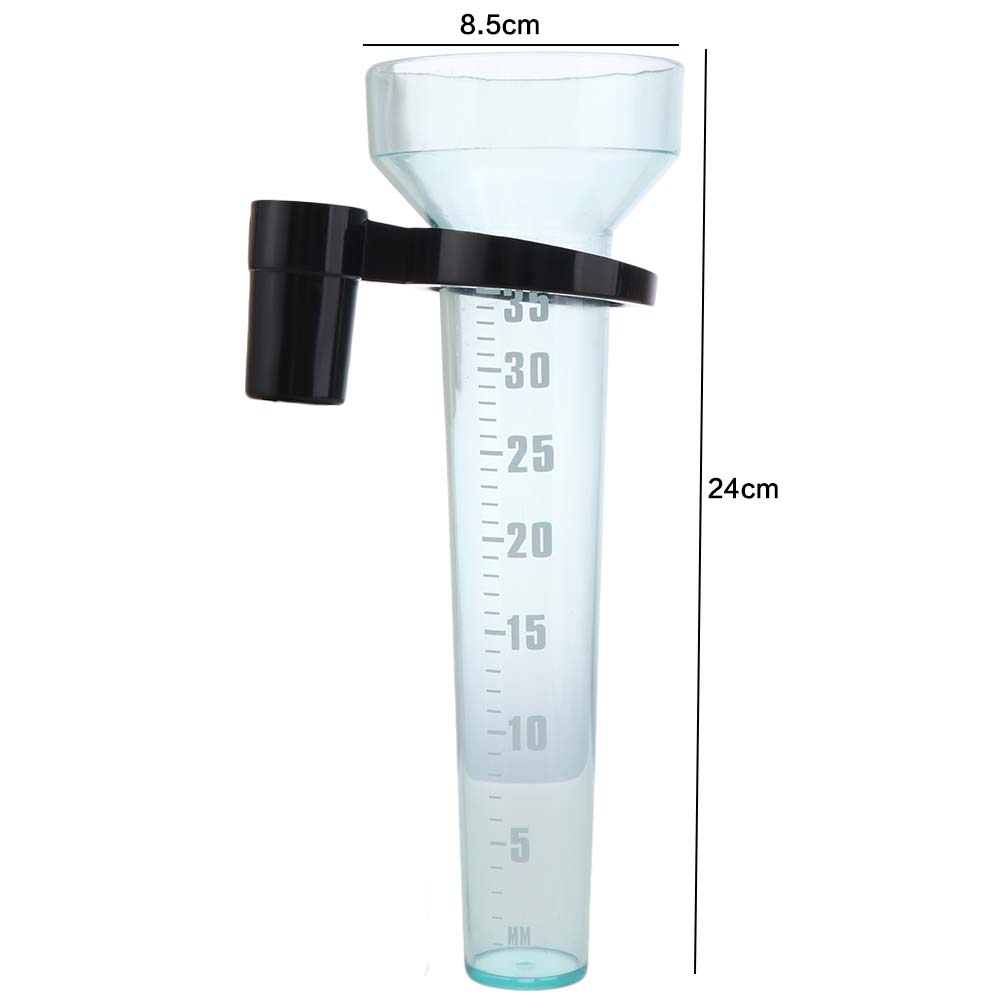 Transparent Gardening Rainwater Meter Plastic Lawn Rainfall Gauge Farm Rain Gauge Outdoor