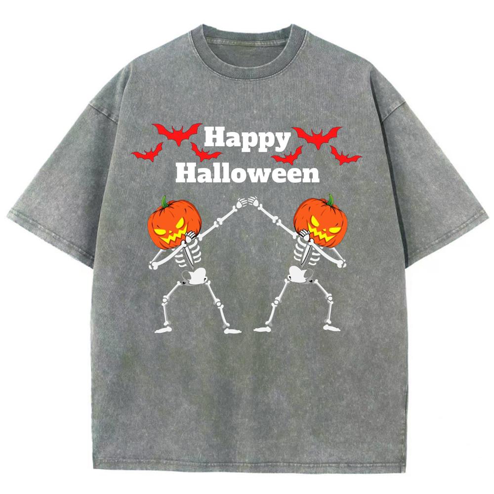 Женская футболка с принтом тыквы Happy Halloween, свободная, с коротким рукавом, Harajuku, унисекс, топ, высокое качество, футболки