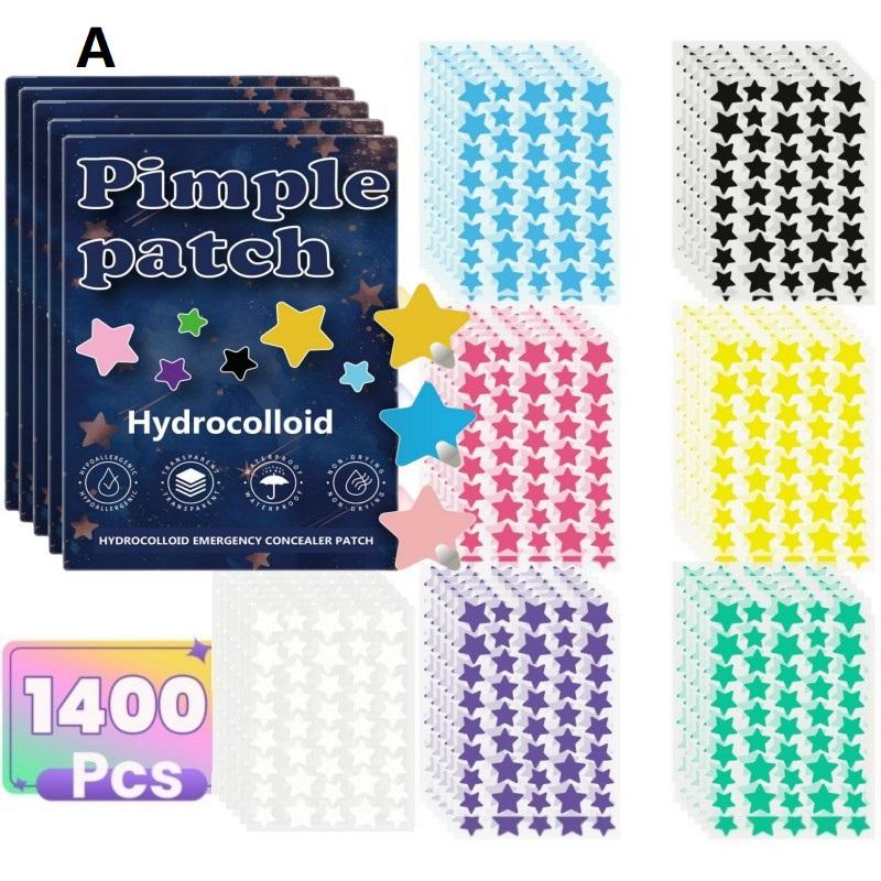 1400 Pcs Star Acne Sticker, Mild And Non-Irritating Acne Sticker, Covers Acne Flaws, Waterproof And Breathable