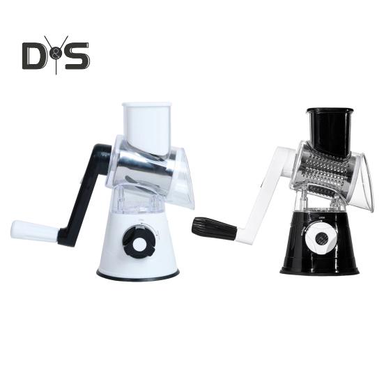 Вращающаяся терка для сыра со сменными лезвиями из нержавеющей стали 3-в-1 ломтерезка и измельчитель для сыра с ручным приводом кухонный гаджет для быстрой нарезки