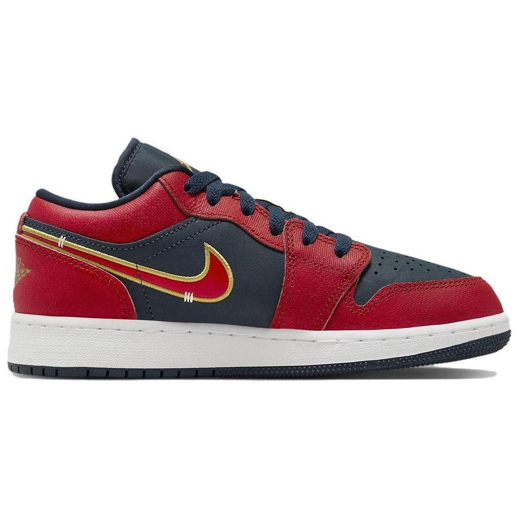 Кроссовки Air Jordan 1 Low GS Olympic Kids Red Armory-Navy Sport-Red FQ7380-400