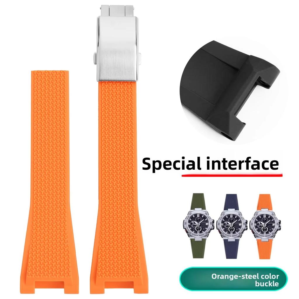 GST-B100 Ремешок из смолы для Casio G-SHOCK GST B100 GST-120 400G 110 S130 GST-W300 Мужской водонепроницаемый силиконовый ремешок для часов replacement